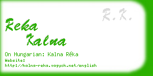 reka kalna business card